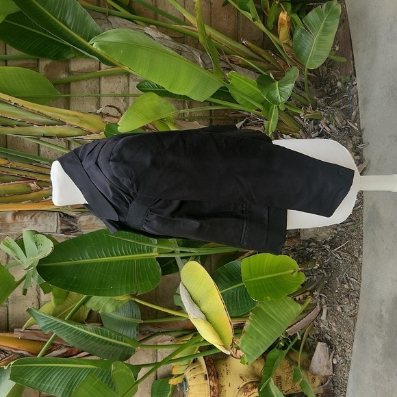 DRIES VAN NOTEN Black Finely Textured Silk Cropped Jacket Sz 42 (8) - Picture 5 of 11